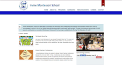 Desktop Screenshot of irvinemontessorischool.com